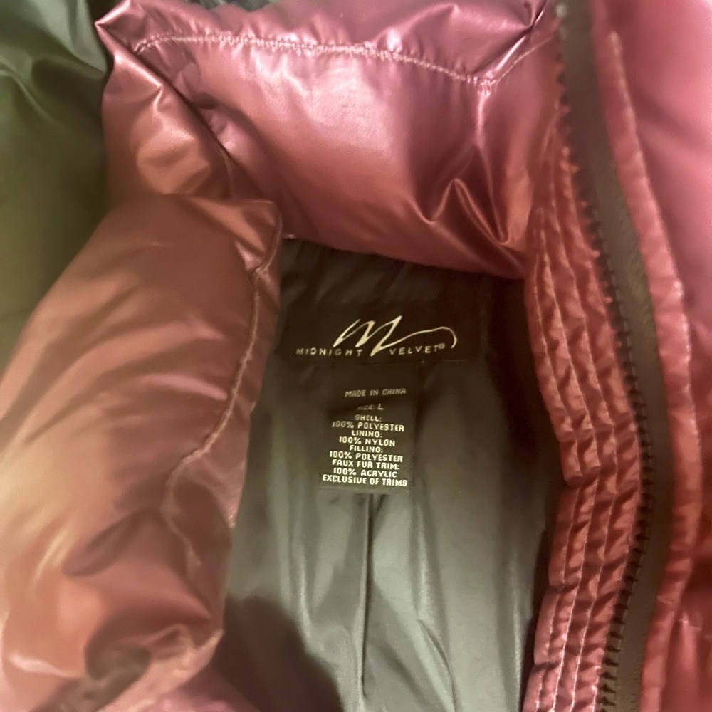 Midnight Velvet Burgundy Quilted Jacket - Picture 3 of 6